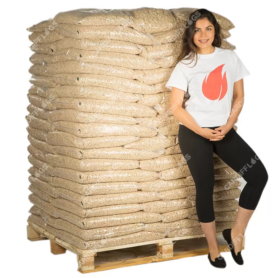 975 Kg Wood Pellets Full Pallet Cardiff Logs